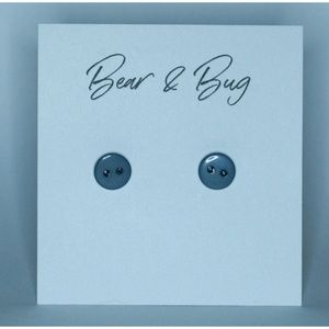 Bear & Bug Button Earrings